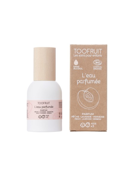 Toofruit - Alkoholi ja eeterlike õlide vaba parfüüm lastele VIRSIKU-LAVENDLI-SIDRUNHEINA lõhnaline, 30 ml