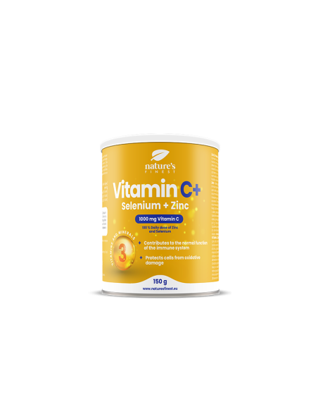 Nature’s Finest - C-vitamiin (1000mg) + Seelen ja Tsink, 150g