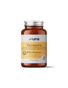 Uns - Kurkumi ekstrakt (550mg) + Bioperiin, 60 kapslit