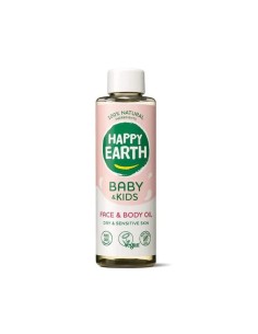 Happy Earth - 100% looduslik beebiõli näole ja kehale kuivale ja väga kuivale nahale, 150ml