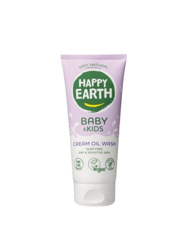 Happy Earth - 100% looduslik kreemjas hooldav pesuvahend beebidele, 200ml