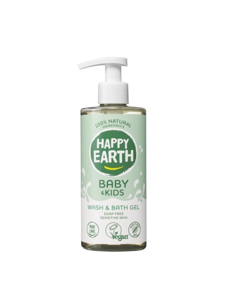 Happy Earth - 100% looduslik dušigeel-vannivaht beebidele ja lastele, 300ml
