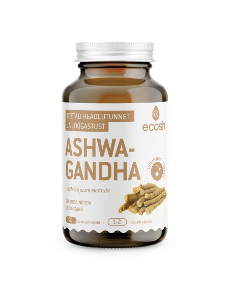 Ecosh Life - Ashwagandha juure kapslid 90tk 43g