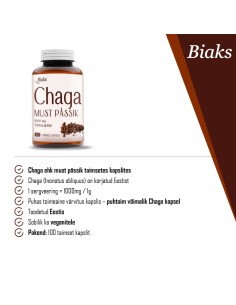 Biaks - Chaga ehk must pässik, 100 kapslit 2