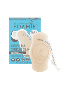 Foamie - Kookosõli ja nisuproteiinidega tahke šampoon normaalsetele juustele, 80gr