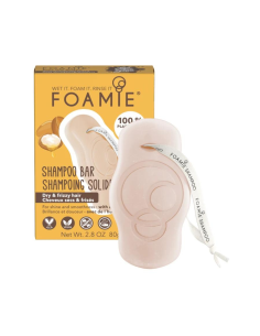 Foamie - Tahke šampoon kuivadele ja krässus juustele argaania ja mangoõliga, 80gr