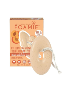 Foamie - 2in1 puhastav tahke kehakoorija aprikoosiseemnete ja sheavõiga, 80gr