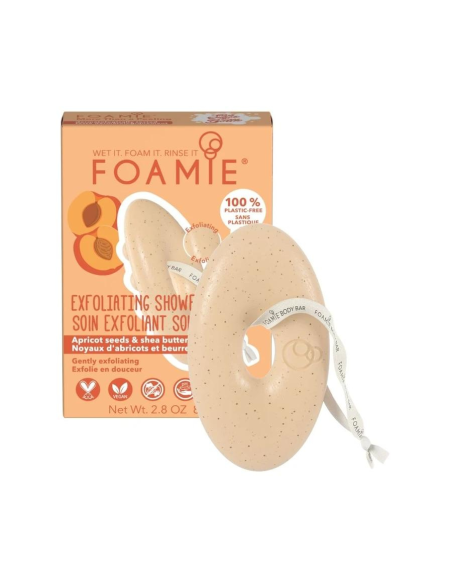 Foamie - 2in1 puhastav tahke kehakoorija aprikoosiseemnete ja sheavõiga, 80gr