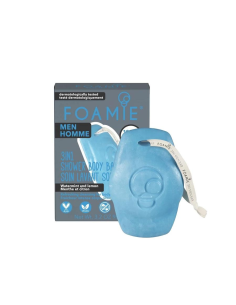Foamie - 3in1 sidruni ja mündilõhnaline tahke seep-šampoon-dušigeel meestele, 90 gr