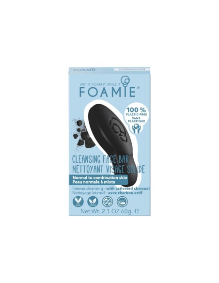 Foamie - Tahke näopesuseep rasusele nahale aktiivsöe ja teepuuõliga, 60 gr
