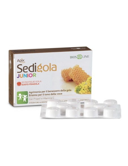 Bios Line - Pastillid kurgule "Sedigola Junior" magusainetega, 20tk