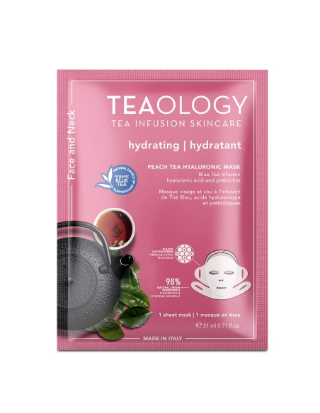 Teaology - Niisutav näo- ja kaelamask "Peach tea" 1tk