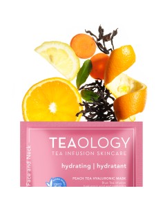 Teaology - Niisutav näo- ja kaelamask "Peach tea" 1tk 2