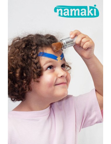 Namaki - 100% looduslikest koostisainetest hõbedast värvi särapuuder lastele, 4 gr