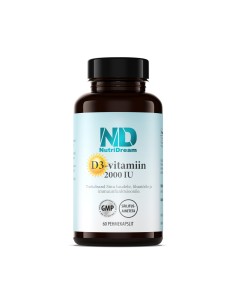 NutriDream - D3-vitamiini pehmekapslid 2000 IU, 60tk