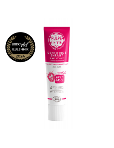 Pulpe De Vie - "Magic Kiss" orgaaniline vaarikamaitseline flouriidiga hambapasta lastele 4+ eluaastat, 75 ml