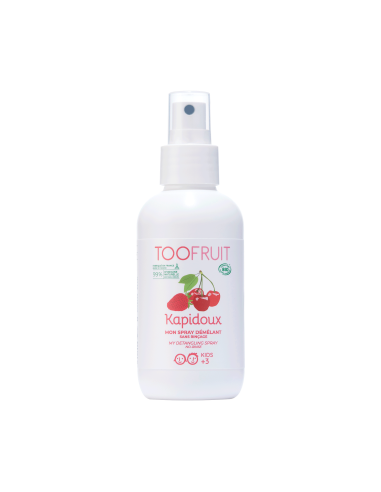 Toofruit - Orgaaniline kammimist hõlbustav pusasprei lastele maasika-kirsi lõhnaga, 125 ml