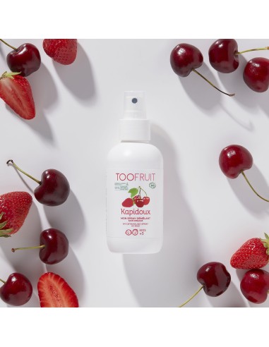 Toofruit - Orgaaniline kammimist hõlbustav pusasprei lastele maasika-kirsi lõhnaga, 125 ml