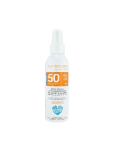Alphanova Sun - Orgaaniline kookose lõhnaga veekindel mineraalne päikesekreem sprei kogu perele SPF50, 150ml
