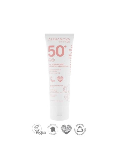 Alphanova Daily Sun - SPF50 lõhnatu liiva ja veekindel päikesekreem beebidele ja tundlikule nahale, 50ml