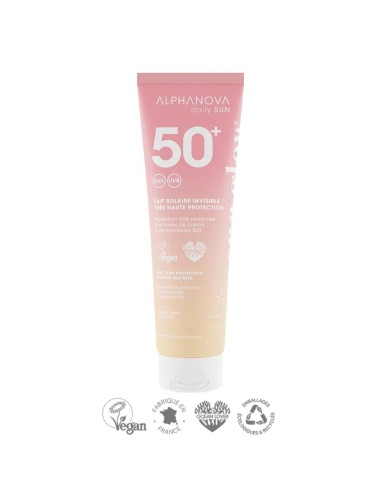 Alphanova Daily Sun - SPF50 veekindel päikesekreem vaarikaseemne ja jojobaõliga monoi lõhnaga, 150ml