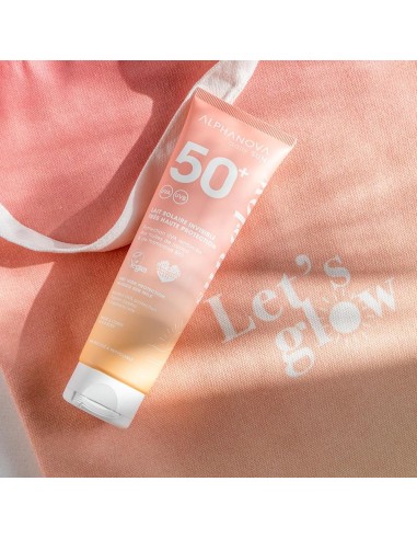 Alphanova Daily Sun - SPF50 veekindel päikesekreem vaarikaseemne ja jojobaõliga monoi lõhnaga, 150ml