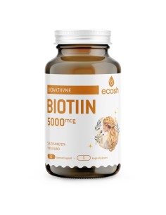 Ecosh Life - Biotiin 5000 μg- ilu vitamiin 90tk 50g