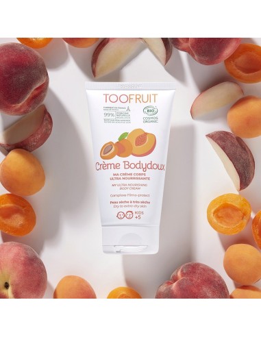 Toofruit - Orgaaniline rikkalikult toitev kehakreem lastele aprikoosiõli ja sheavõiga, 150 ml