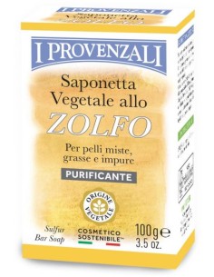 I Provenzali - Väävliga tükiseep rasusele näonahale, 100g