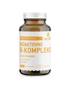 Ecosh Life - Bioaktiivne B kompleks (B1-B12) 60tk