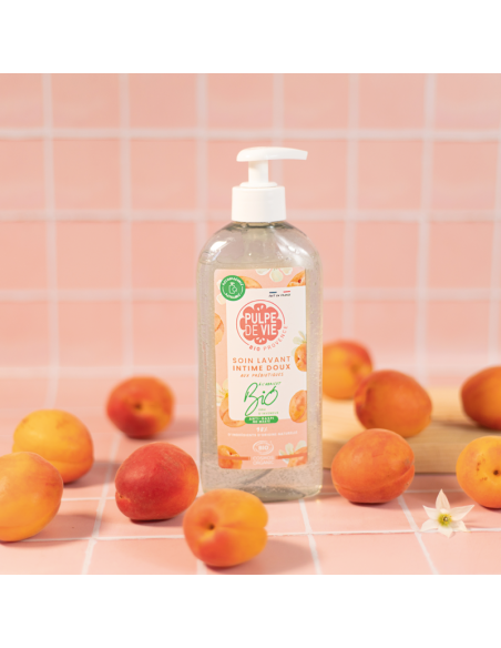 Pulpe De Vie - Nahka hooldav ja kaitsev intiimpesugeel prebiootikumide, Aloe vera ja aprikoosiveega, 400 ml