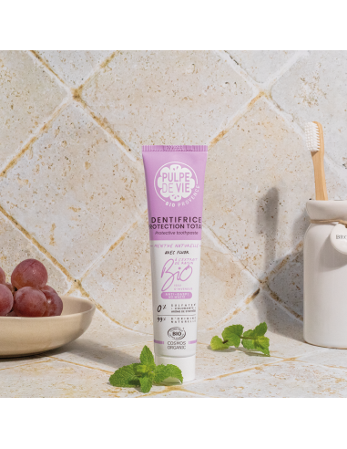 Pulpe De Vie - Orgaaniline flouriidiga piparmündimaitseline hambapasta viinamarjaekstraktiga, 75 ml