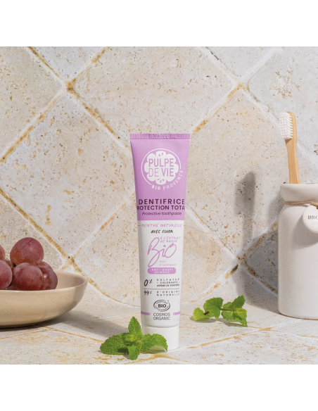 Pulpe De Vie - Orgaaniline flouriidiga piparmündimaitseline hambapasta viinamarjaekstraktiga, 75 ml