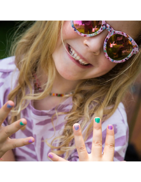 Namaki - Kolmest mahakooritavast küünelakist ja viilist koosnev komplekt, "Aurora Borealis" 3*7,5 ml