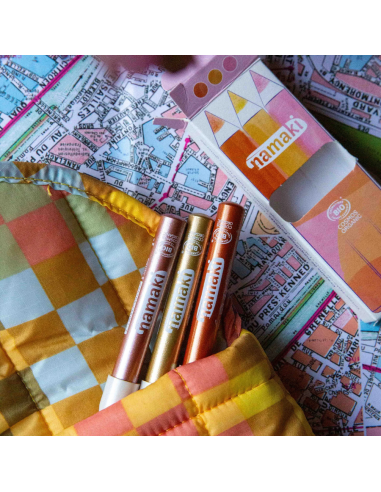 Namaki - Glitter jumestuspliiatsid "Sunshine", 3tk