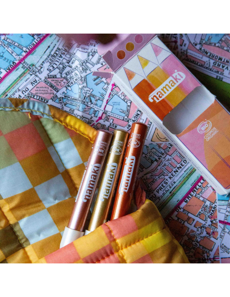 Namaki - Glitter jumestuspliiatsid "Sunshine", 3tk