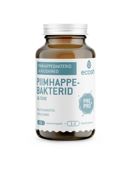 Ecosh Life - Ecobiotic piimhappebakterid 16 Tüve, 60 kapslit