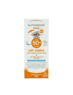 Alphanova Sun - Looduslik lõhnatu ja veekindel päikesepiim beebidele 0+ elukuud SPF50, 50ml