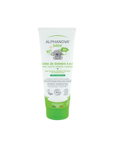 Alphanova Bebe - Lõhnatu orgaaniline mitmeotstarbeline kreem naha puhastamiseks, niisutamiseks, mähkmelööbe ennetamiseks, 200 ml