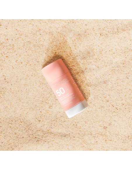Alphanova Daily Sun - SPF50 päikesekaitsepulk näole mangovõi, vaarikaseemneõli ja E-vitamiiniga, 17ml