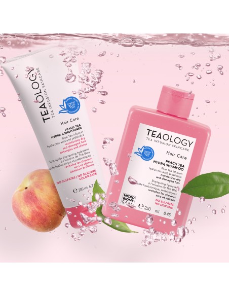 Teaology - Rikkalikult niisutav šampoon "Peach Tea Hydra", 250ml