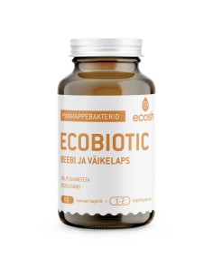 Ecosh Life - Ecobiotic piimhappebakterid beebidele ja lastele, 60 kapslit
