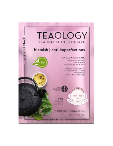 Teaology - Puhastav ja kooriv näo- ja kaelamask "AHA" 1tk