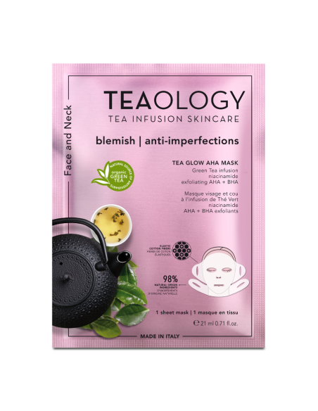 Teaology - Puhastav ja kooriv näo- ja kaelamask "AHA" 1tk