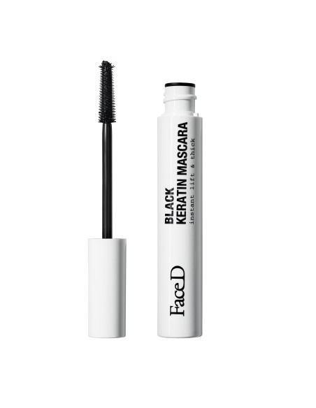FaceD - Veekindel must ripsmetušš "Instant Lift Keratin", 10ml