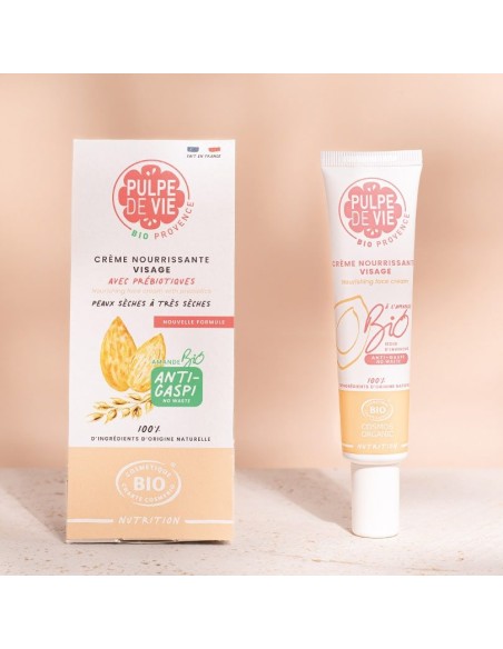 Pulpe De Vie - Toitev näokreem ploomiõli, kaeraekstrakti ja prebiootikumidega, 40 ml