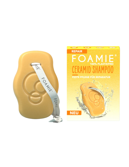 Foamie - Keramiidide ja marulaõliga taastav tahke šampoon kahjustatud juustele, 80gr