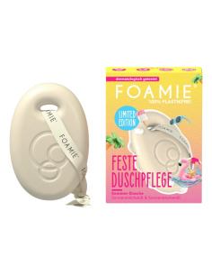 Foamie - Tahke dušiseep "Soft Sun" riitsinuseõli ja kakaovõiga, 80 gr