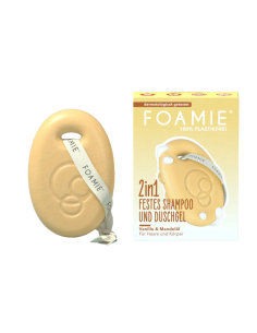 Foamie - 2IN1 tahke keha ja juustepesuvahend vanilje ja mandliõliga, 80 gr