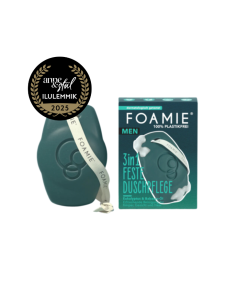 Foamie - 3in1 keha, juuste ja näopesuseep meestele Babassu ja eukalüptiõliga Back to the roots, 80 gr